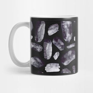 Seamless Pattern of Watercolor Black Brush Strokes Mug